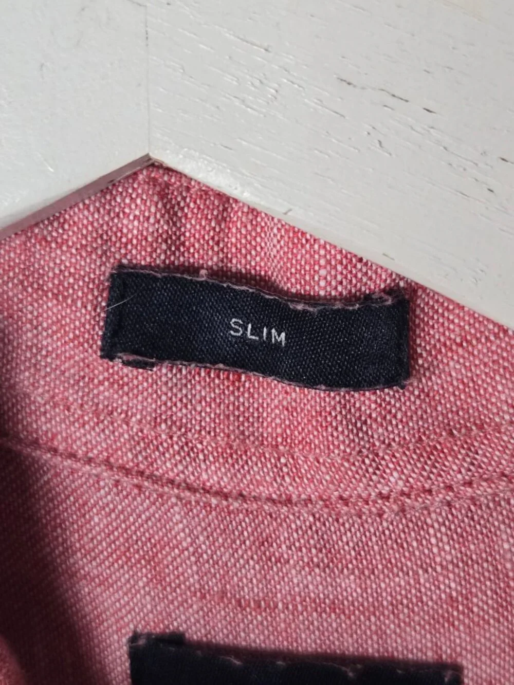 J.Crew Men's 100% Linen Slim Fit Long Sleeve Button-Up Shirt Size M Red